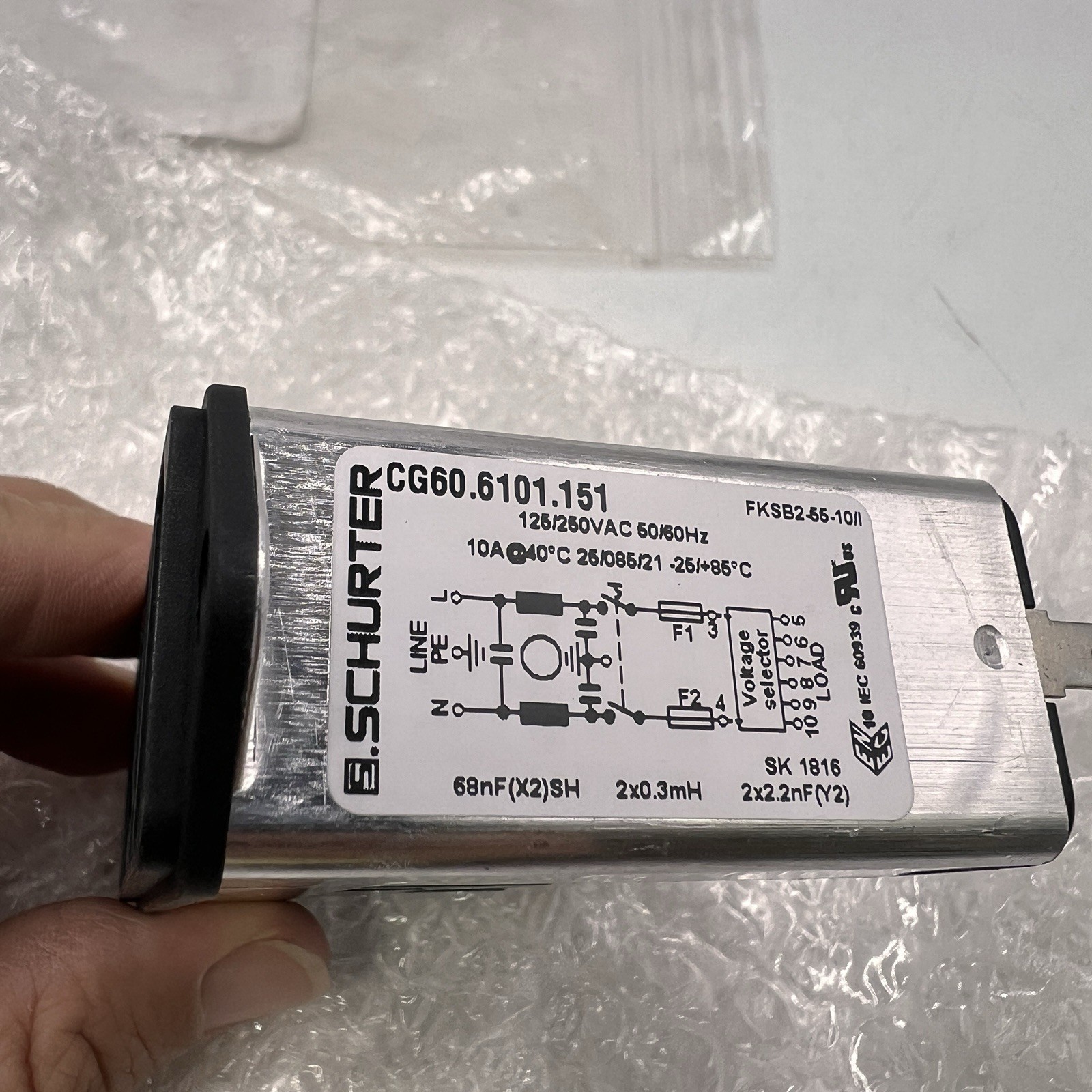 Schurter CG60.6101.151 AC Power Entry Module