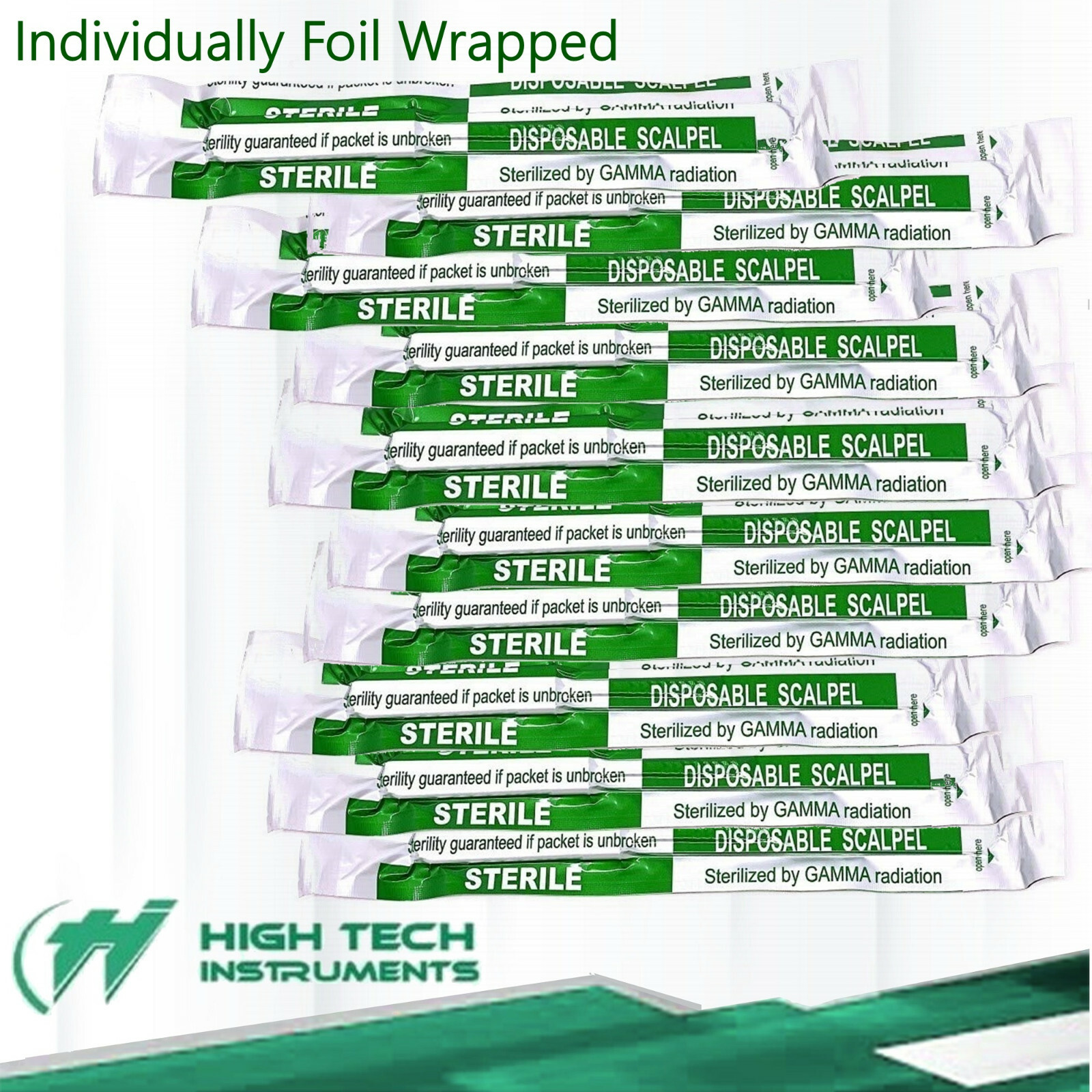 Disposable Scalpel Blades| #11 Sharp, Tempered Stainless-Steel Blades | Sterile
