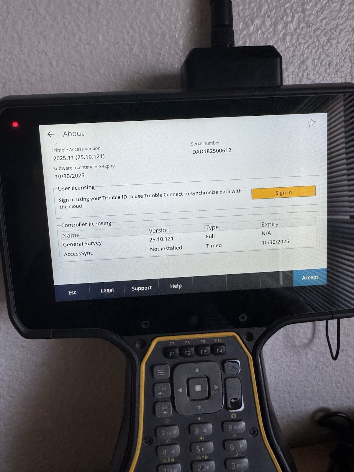 Trimble TSC7 GPS Robotic Total Station Data Collector Access 2025 w/ EM120 Radio
