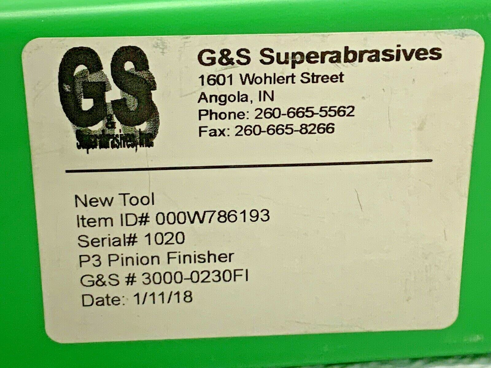 G & S Superabrasives 000W786193 Lot Of 3 Honing Tool Finisher 248D