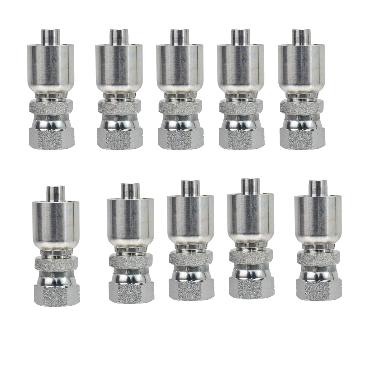 10 PK FJX-08-10 | 1/2″ Hydraulic Hose x 5/8″ JIC Female Swivel Fitting- HY