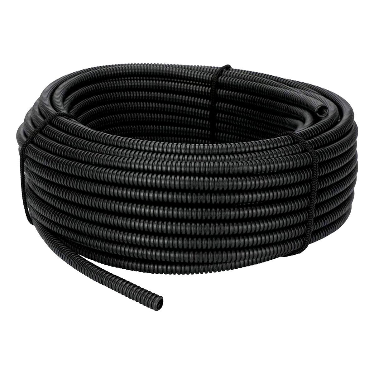 25′ Ft Feet 1/4″ High Quality Split Wire Loom Conduit Polyethylene Tubing Black