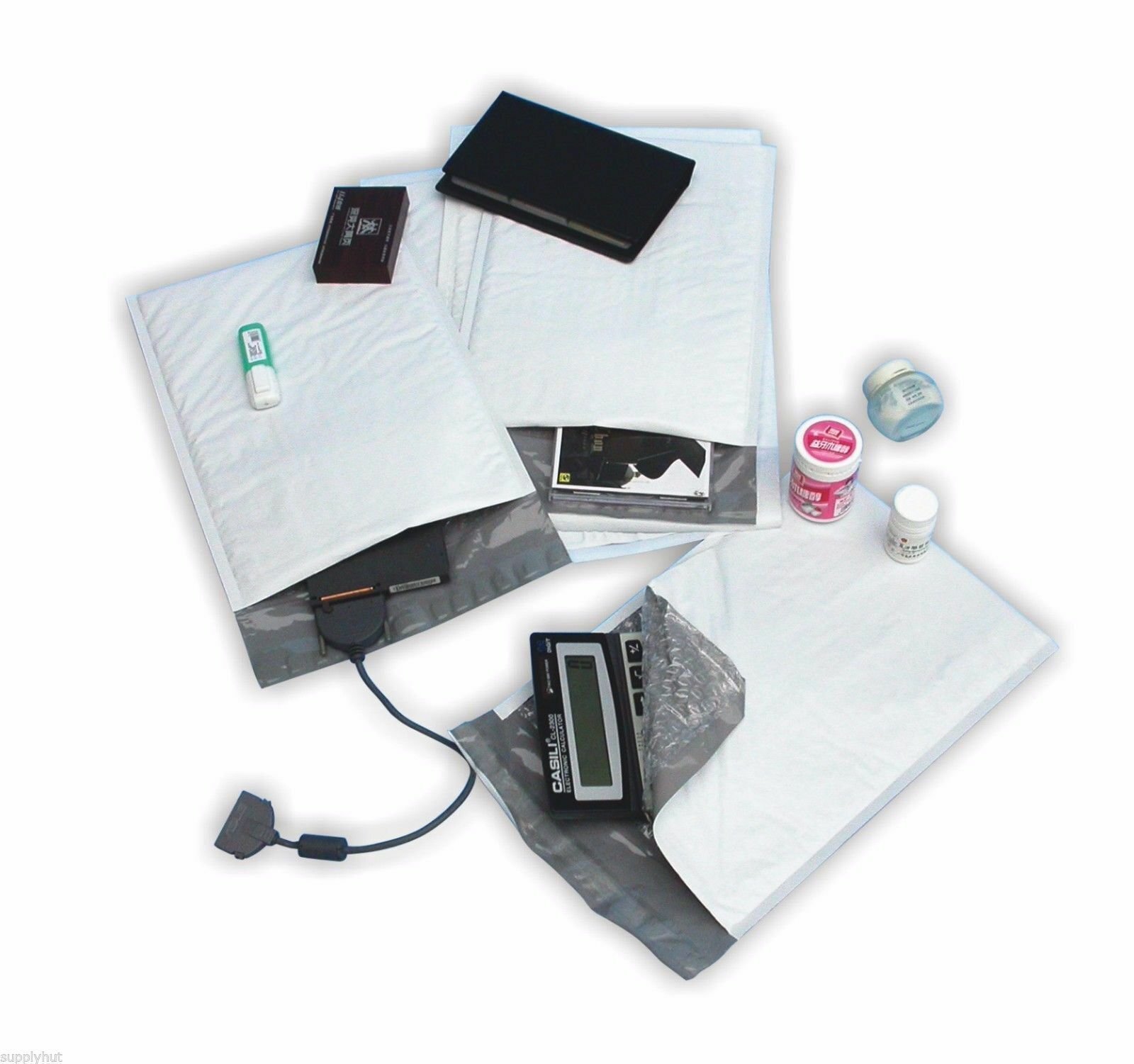 500 #000 4×8 Poly Bubble Padded Envelopes Mailers Shipping Case 4″x8″