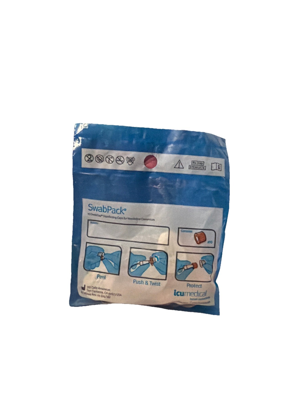 200 ICUMEDICAL Swabcap Bags SCXT3-10-2000 Exp 09/2027 Quantity Of 2000 Caps
