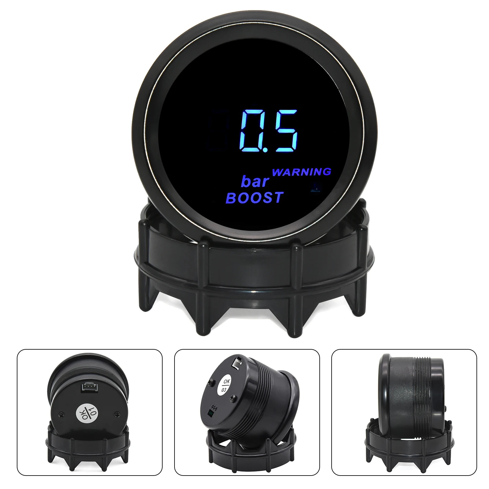 2″ 52mm Car Turbo PSI BAR Boost Gauge Oil Pressure Water Temp Oil Temp Meter