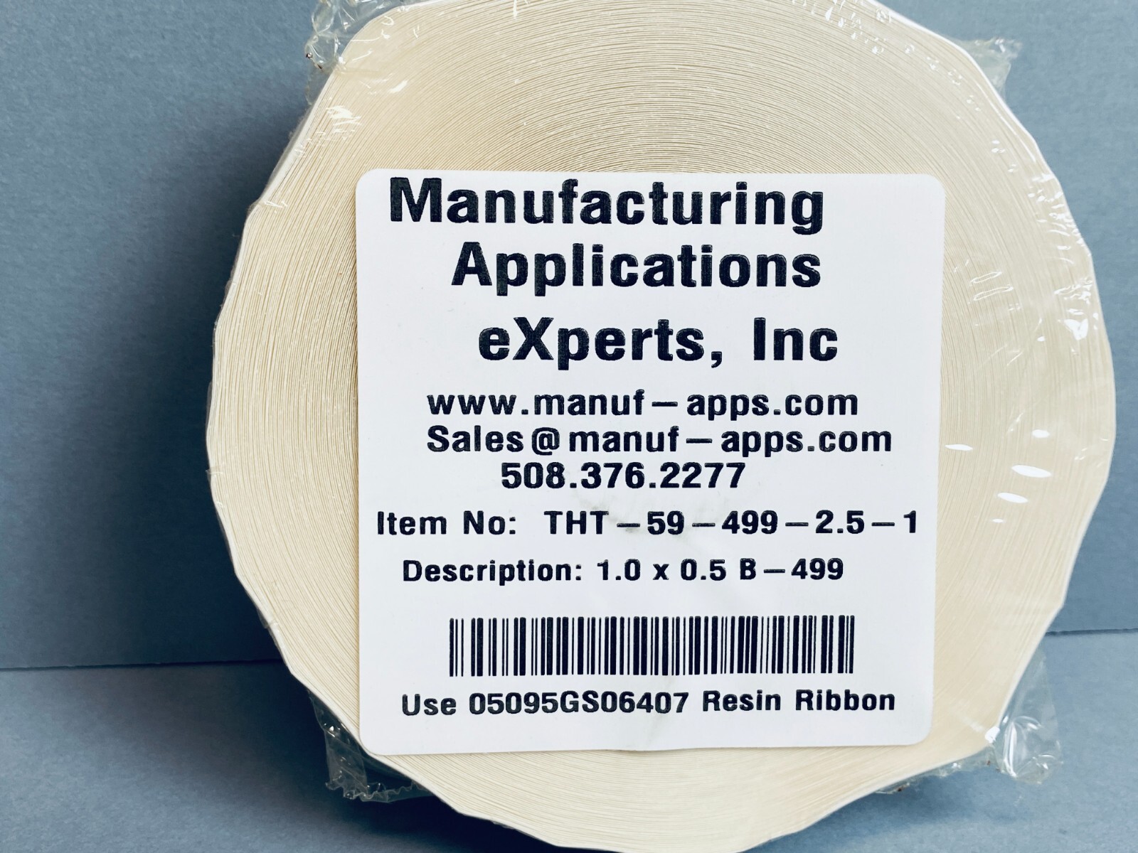 Brady Adhesive Label 1 in. x 0.25 in. Roll with 2500 Labels