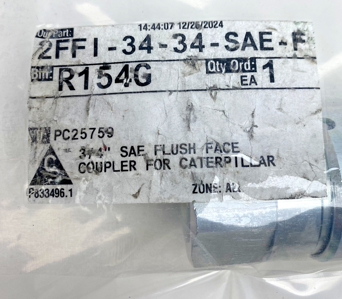 Stucchi-F-Firg 17, 2FFI-34-34-SAE-F, 3/4″ SAE Flush Face Coupler