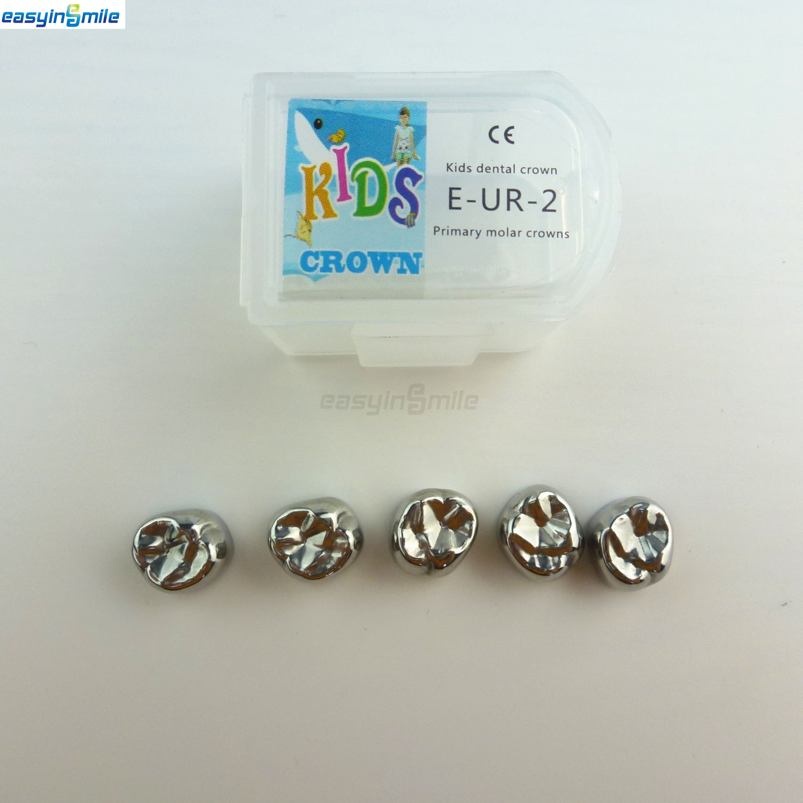 5pcs/pack Dental Kids Crown Primary Molar D/E Upper Lower Teeth size 2-7