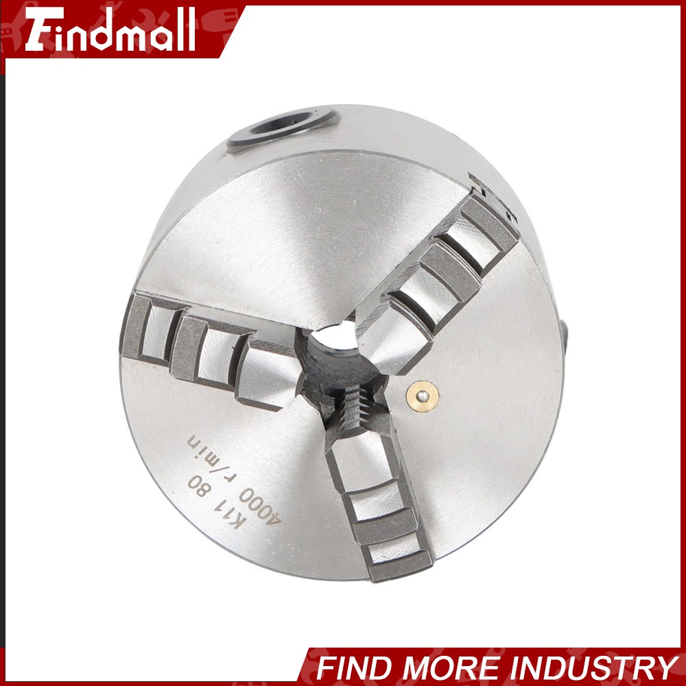 Chuck Manual Chuck 3″ K11-80 Self-centering Lathe Drilling Part 80mm 3 Jaw Lathe