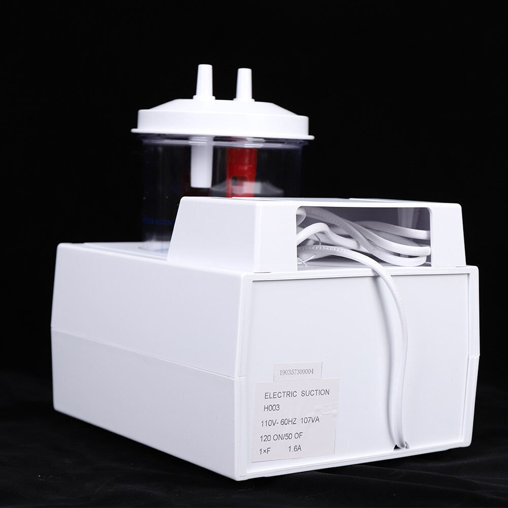 1000mL Portable Phlegm Suction Unit Emergency Medical Vacuum Aspirator Machine
