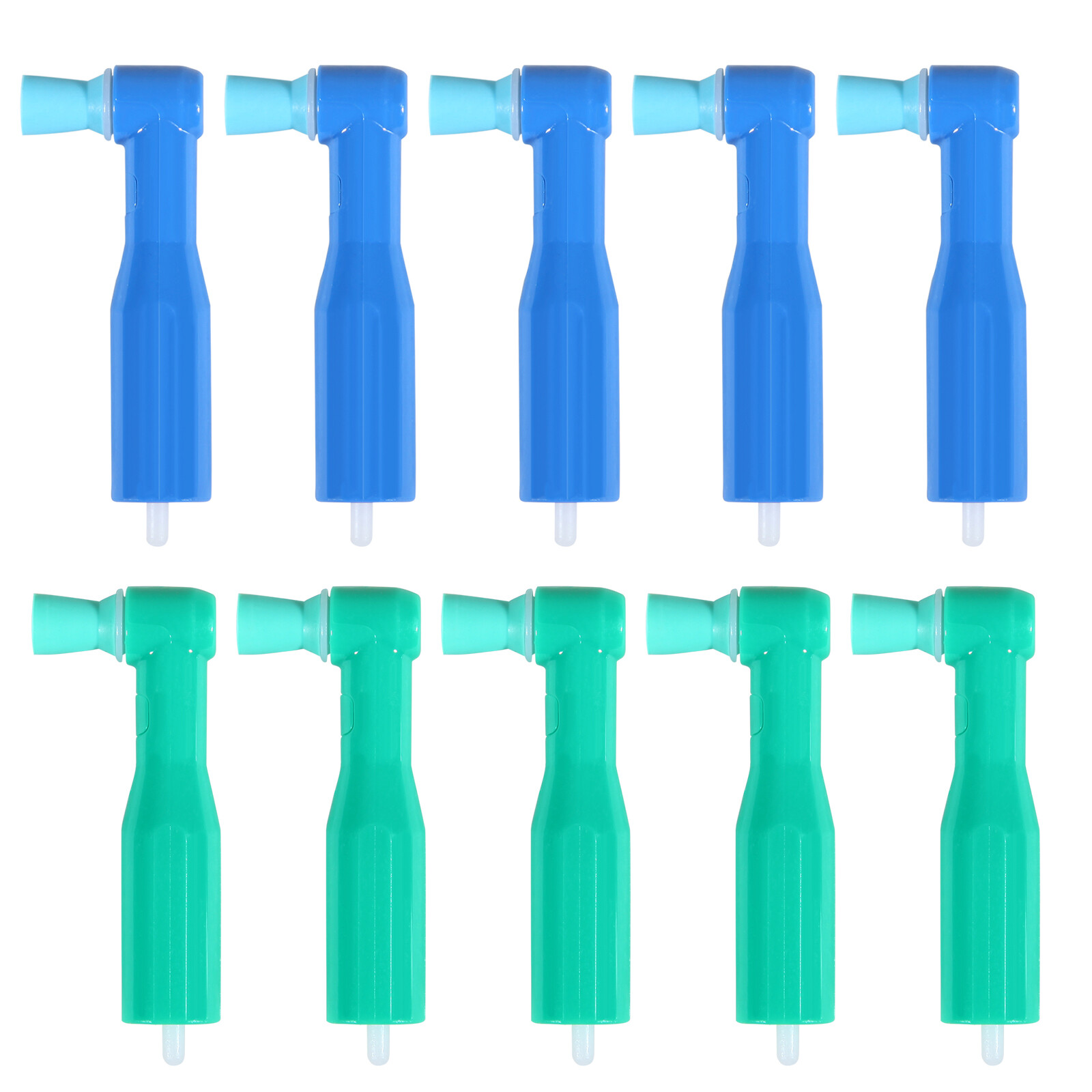 Dental Disposable Prophy Angles Soft Firm Green Blue Cups 90° Latex Free 100’s