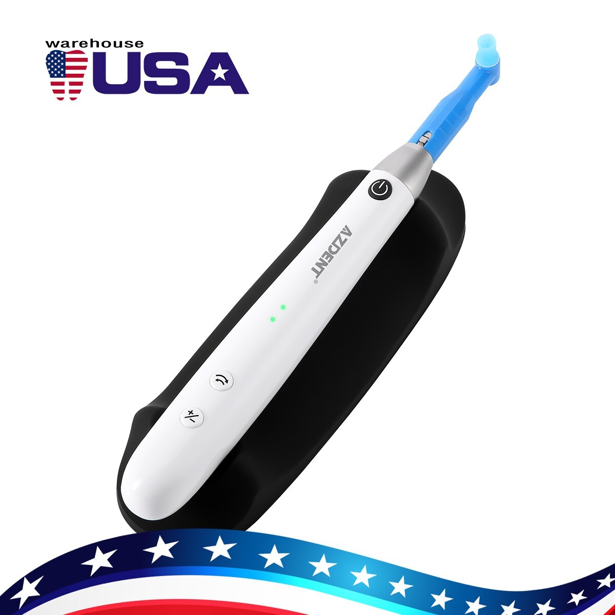 Cordless AZ Dental Electric Hygiene Prophy Handpiece 360° Swivel+2 Prophy Angles