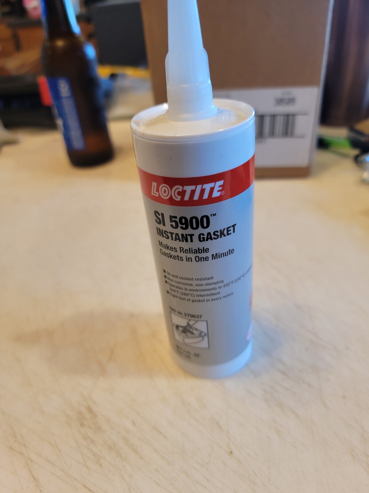 LOCTITE SI 5900 Instant Gasket 5 OZ Cartridge 270637 EXP 11/24