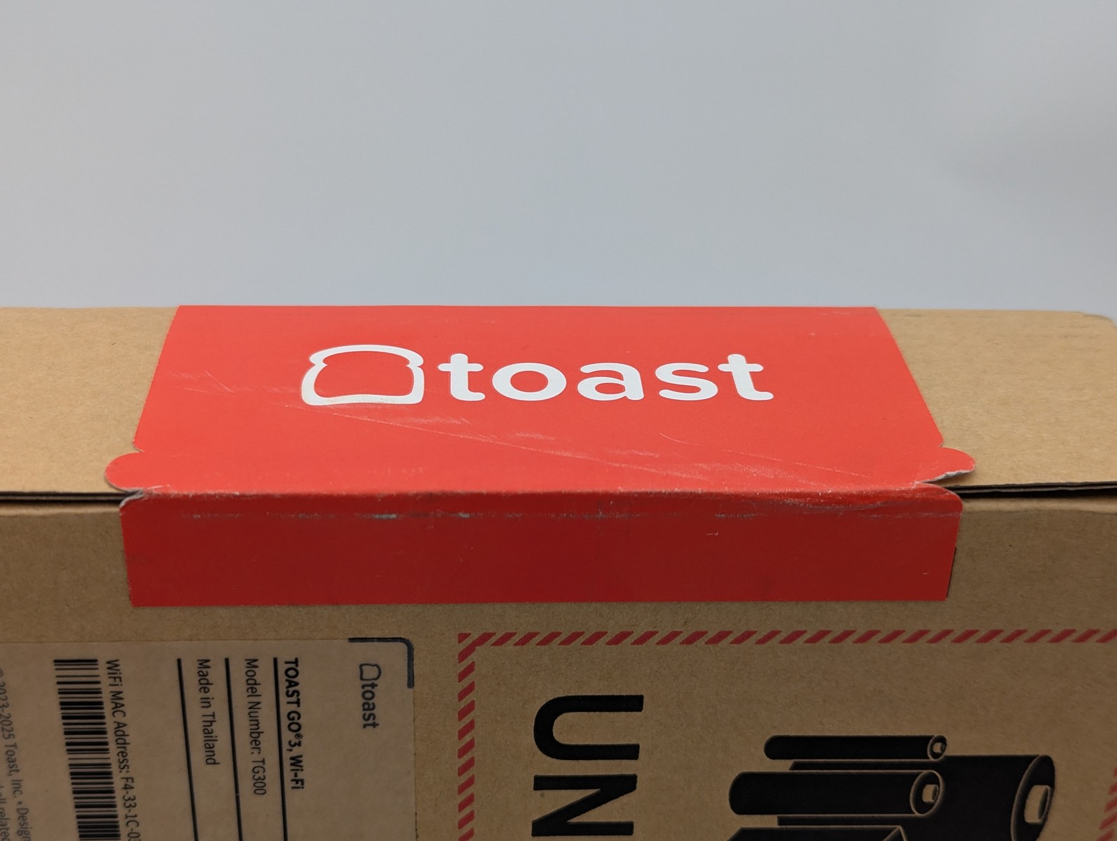 Toast Go 3 Wi-Fi Handheld POS System for Restaurants Water/Dust Resistant TG300