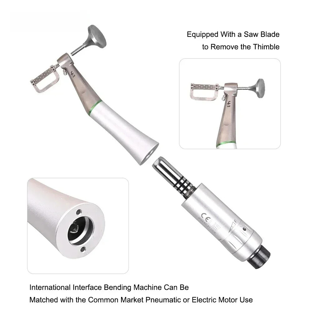 Dental 4:1 Reduction IPR Contra Angle Handpiece Interproximal Strips Kits -IN US