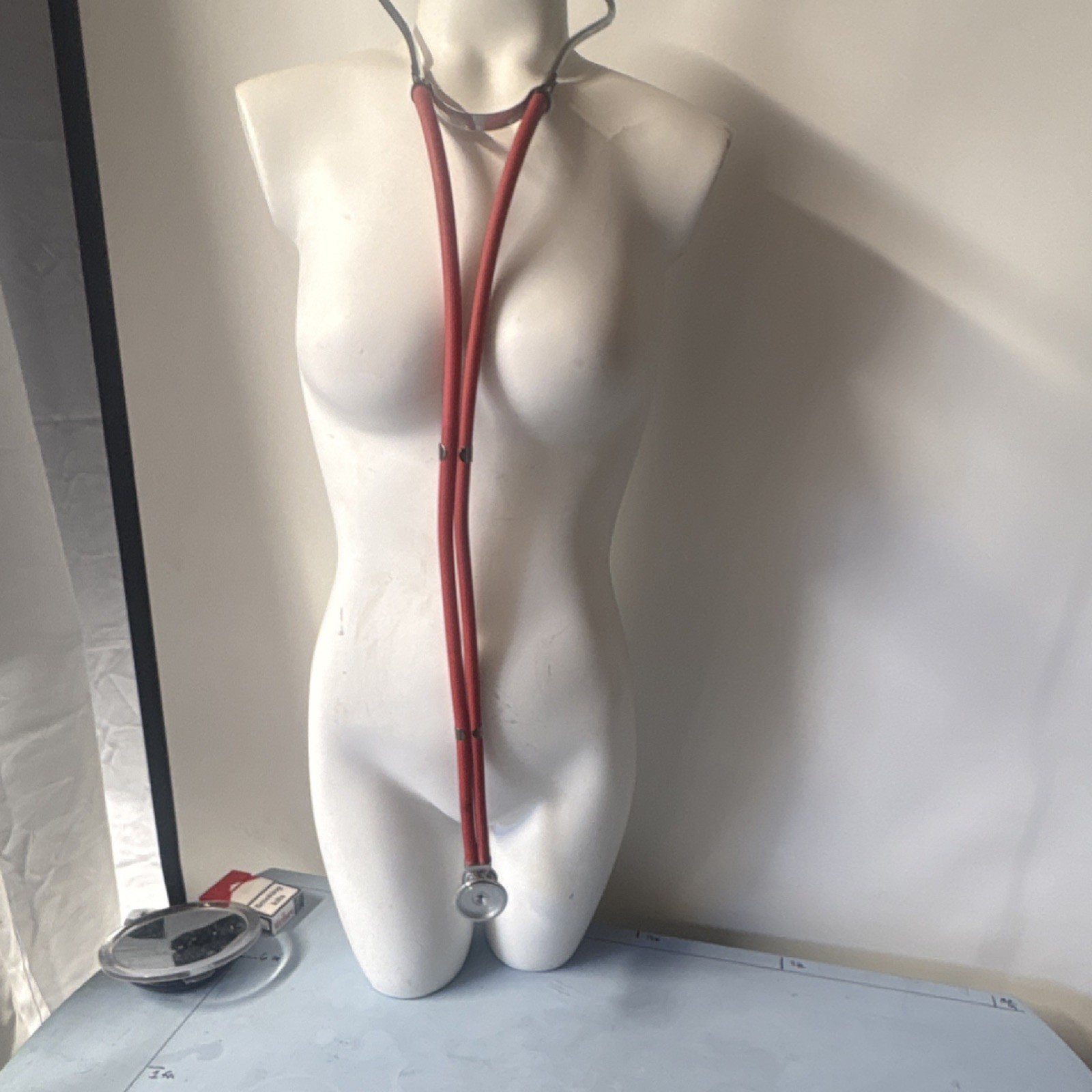 Red Dual Head Acoustic Stethoscope for General Practice & Cardiology