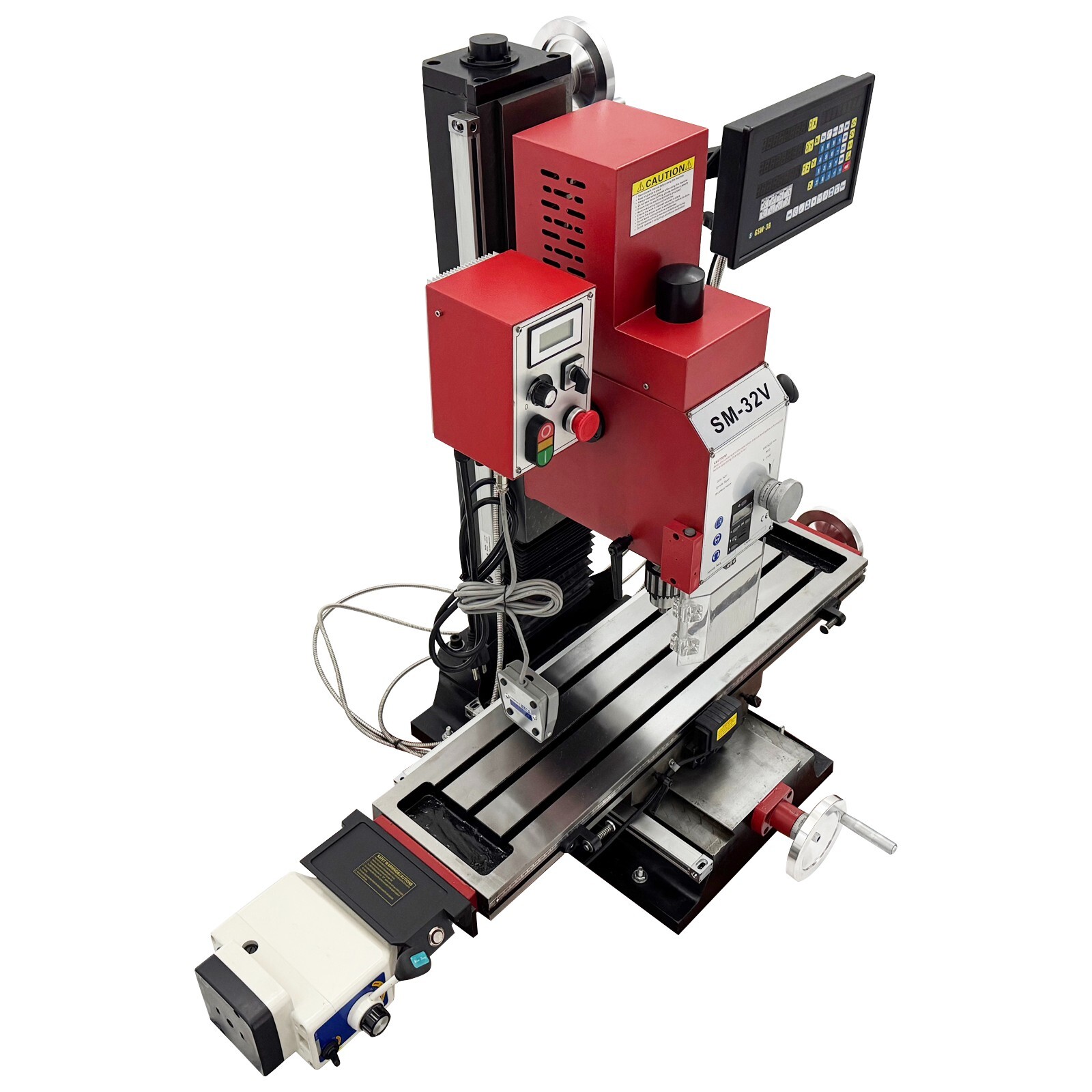 Precision Brushless Milling and Drilling Machine+Axis X Power Feed+Grating Ruler