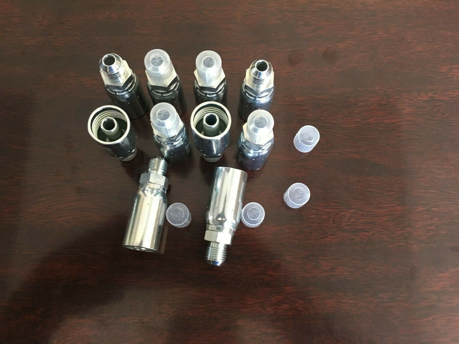 (10 PK) MJ-06-06 Hydraulic Hose Crimp Fittings 3/8″ x 3/8″ Male JIC 06U-506