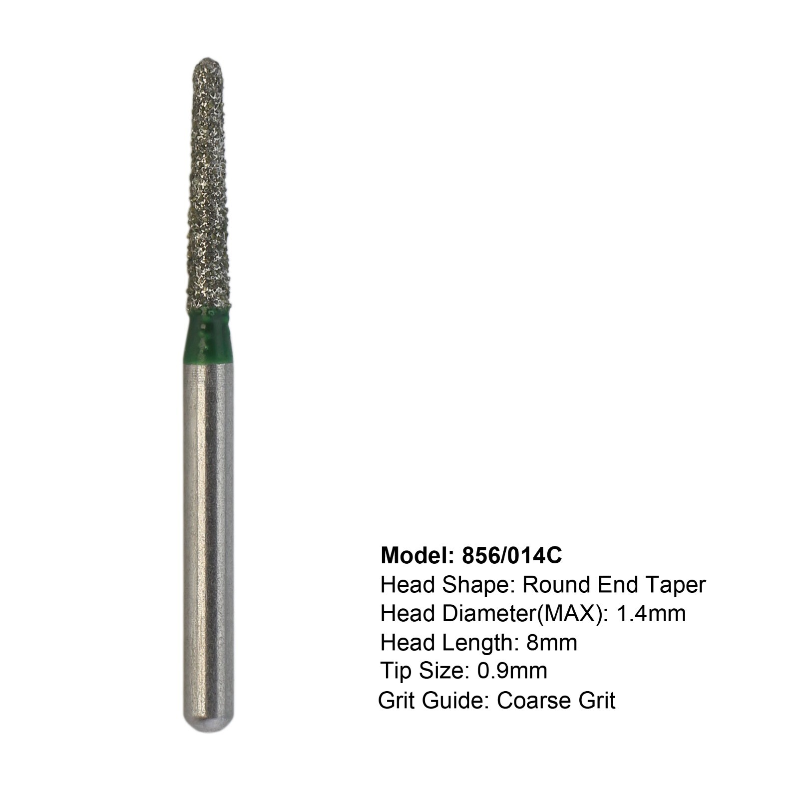 Dental Diamond Burs FG High Speed Round End Taper Egg Football Coarse Grit 368