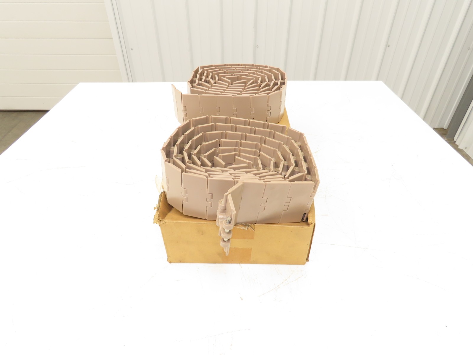Rexnord LF831K3.25 Straight TableTop Conveyor Chain 3-1/4″x 10′ Lot of 2