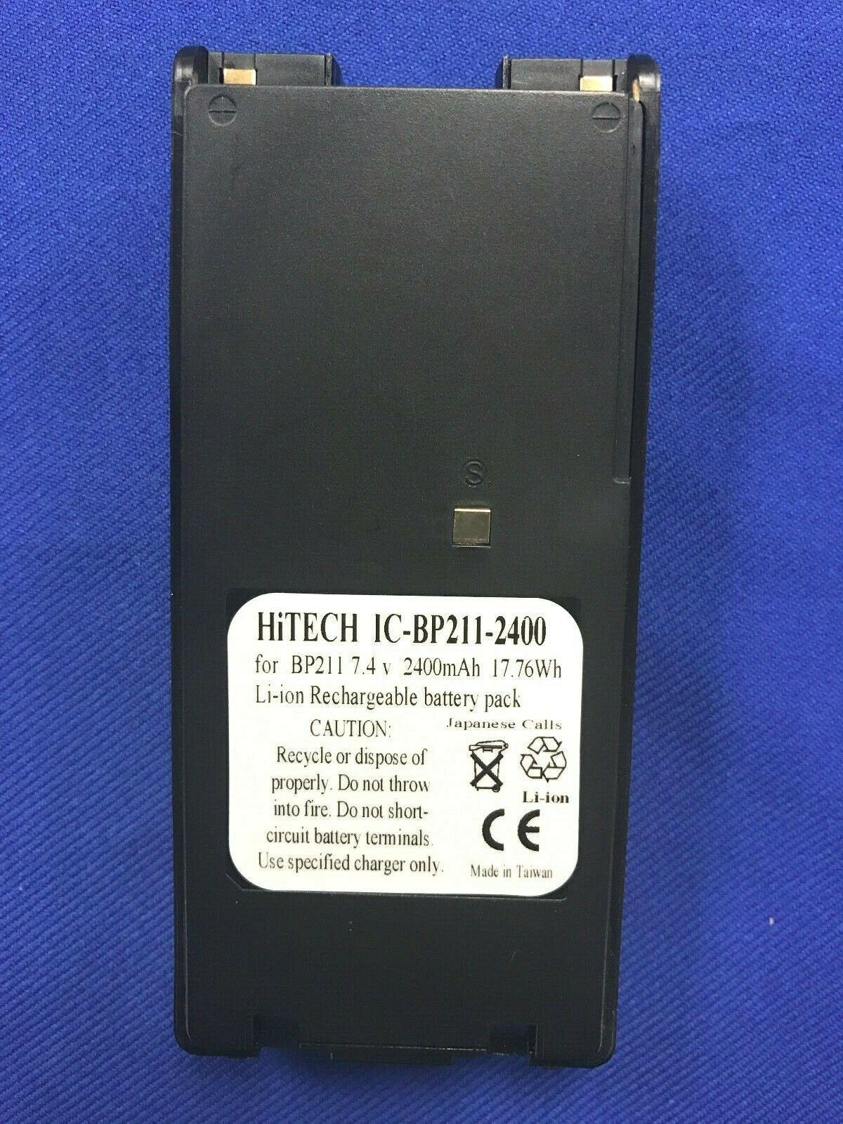 10 Batteries Hitech Icom#BP-211 IC-TH3/IC-A6/3FGX/U82/F11S/F21…Japan Li 2.6Ah