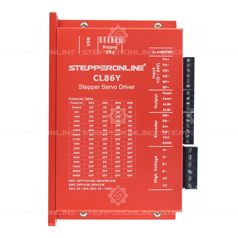 STEPPERONLINE 12Nm Nema 34 Closed Loop Stepper Motor Driver CL86Y Kit