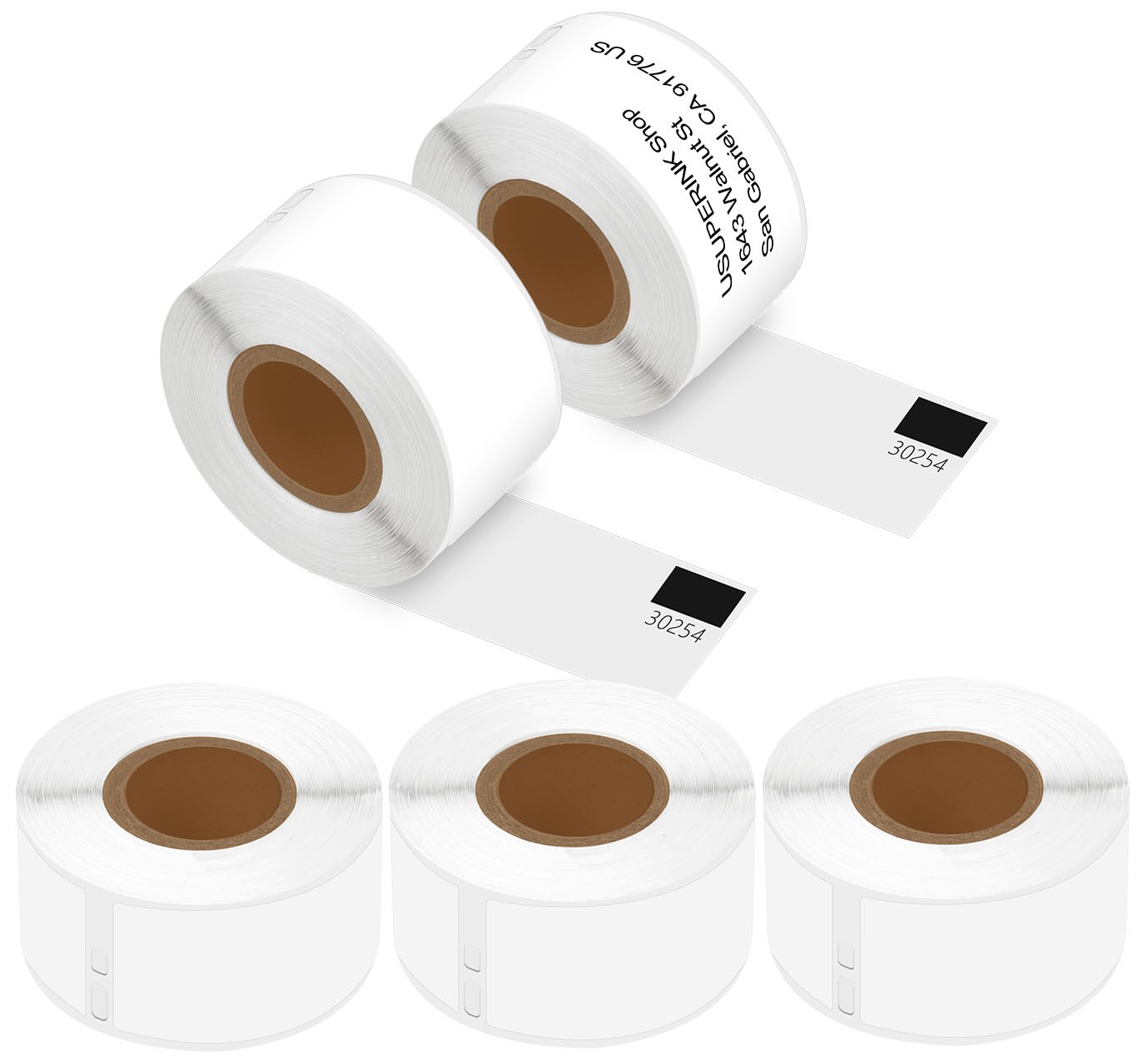 5Rolls for DYMO 30254 1-1/8″ x 3-1/2″ Shipping Address Barcode Labels,With SE300