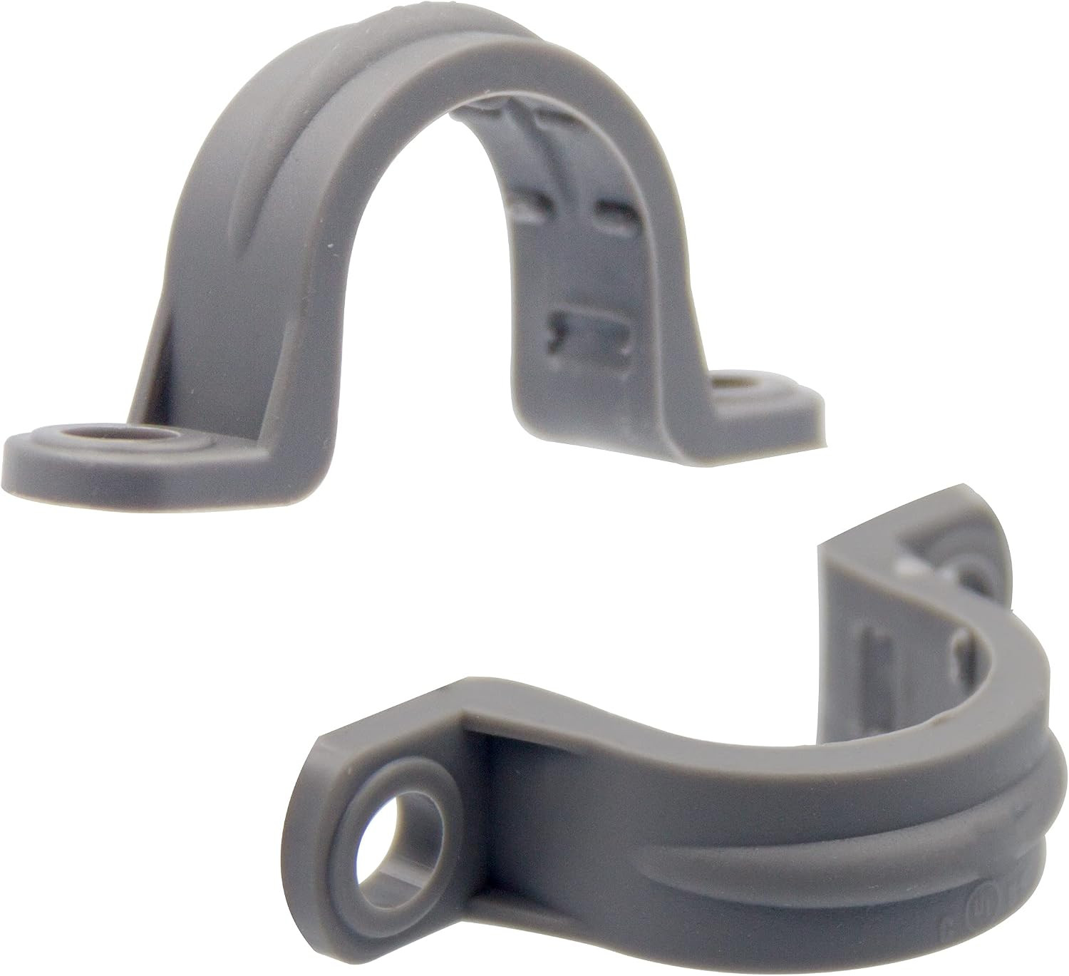 Ispinner 12Pcs 1 Inch Pvc Pipe Straps 2 Holes Plastic Conduit Strap For Pvc