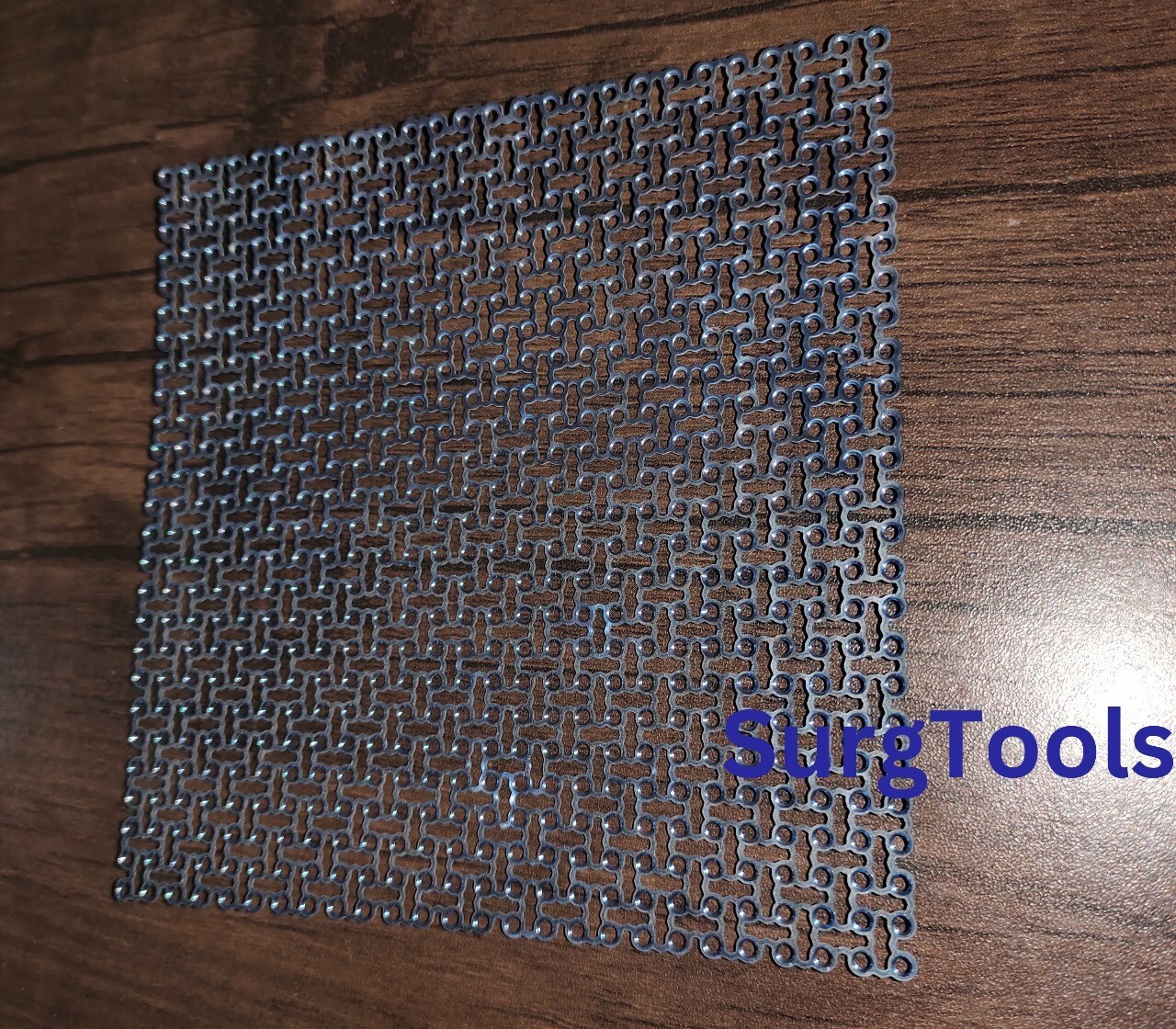 Titanium Cranioplasty Mesh 200x200mm Thickness 0.5mm with Screws 32 Pcs