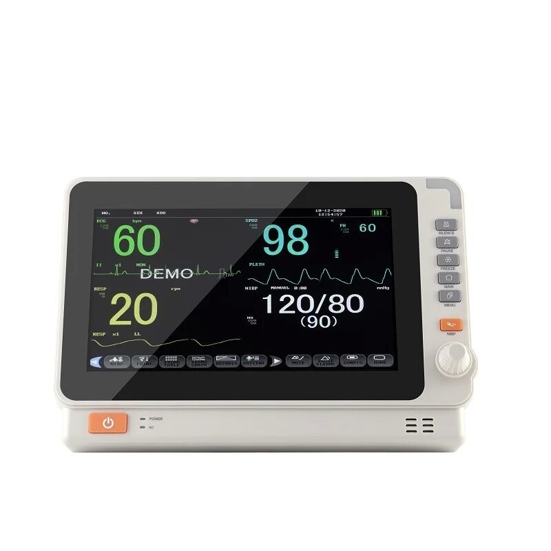 Carejoy Portable 8 Inch 6 Parameter Vital Sign Patient Moniter
