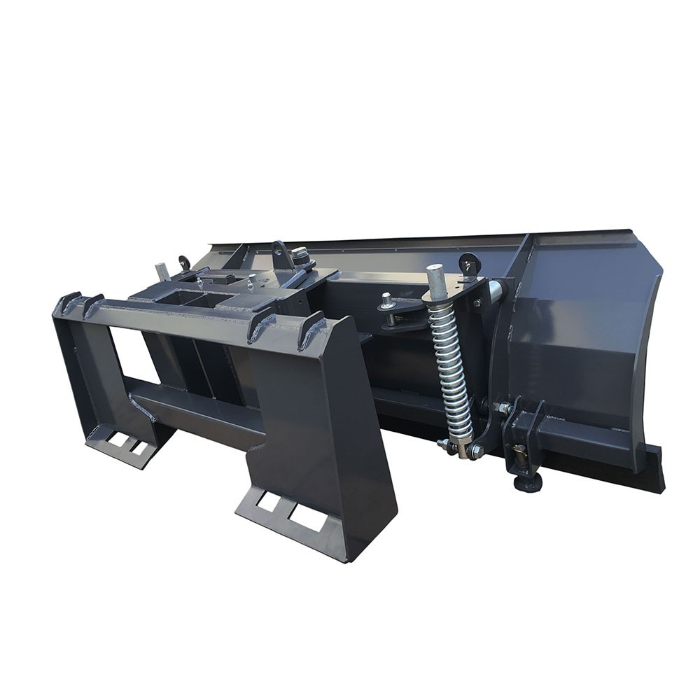 AGT 84in Hydraulic Skid Steer Snow Plow For Mini Skidsteer Attachment Universal