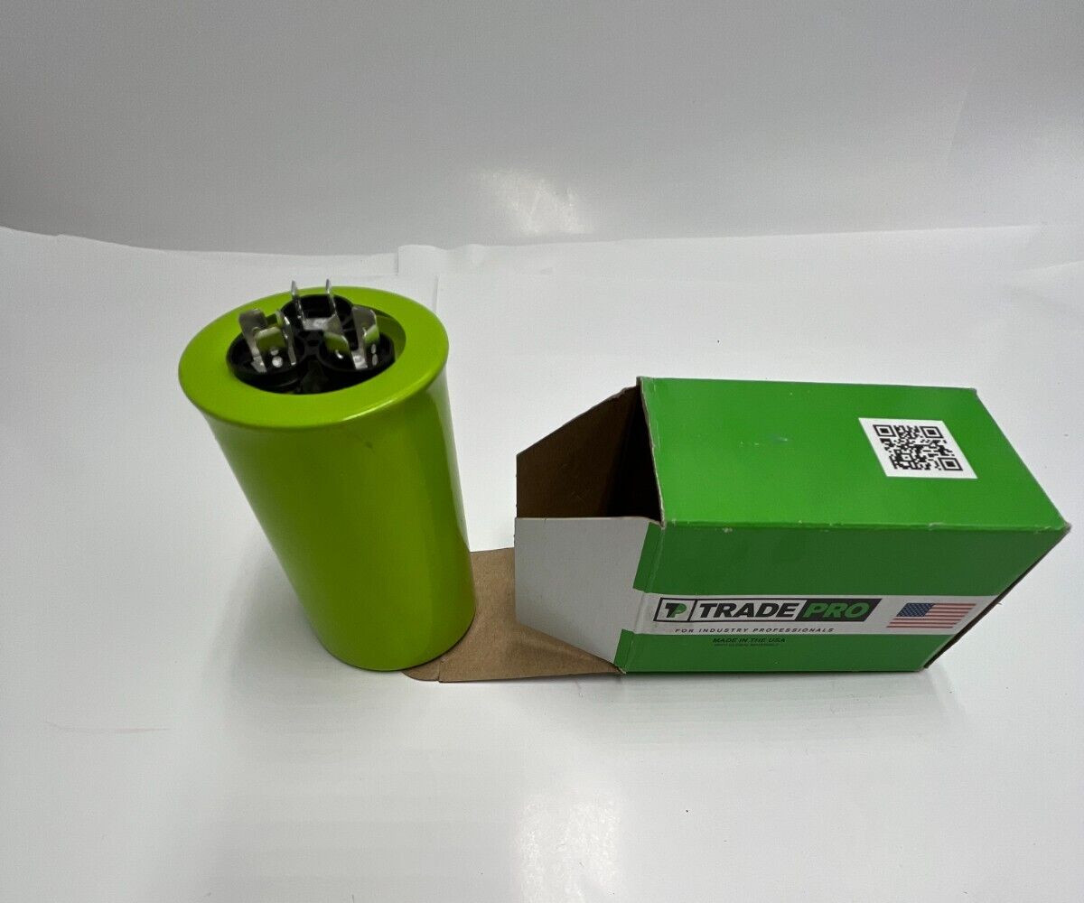 QTY 2 TradePro Round Dual Motor Run Capacitor TP-CAP-40/75/440 40/7.5 MFD