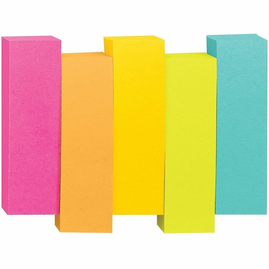3M 6705AN Post-it Page Marker Flags Assorted 0.5″ x 2″ 5 Pack