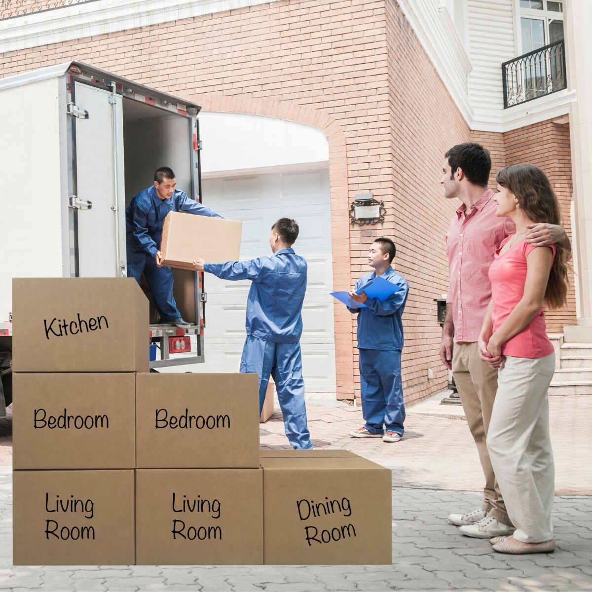 UBMOVE Large 6 Pack Moving Cardboard Boxes 20 x 20 x 15-inches