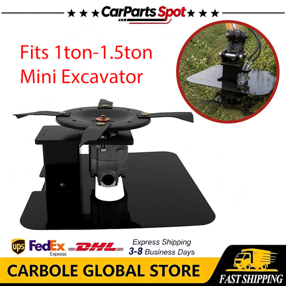 Alloy Steel Hydraulic Grass Cutting Mower Attachment For 1-1.5ton Mini Excavator