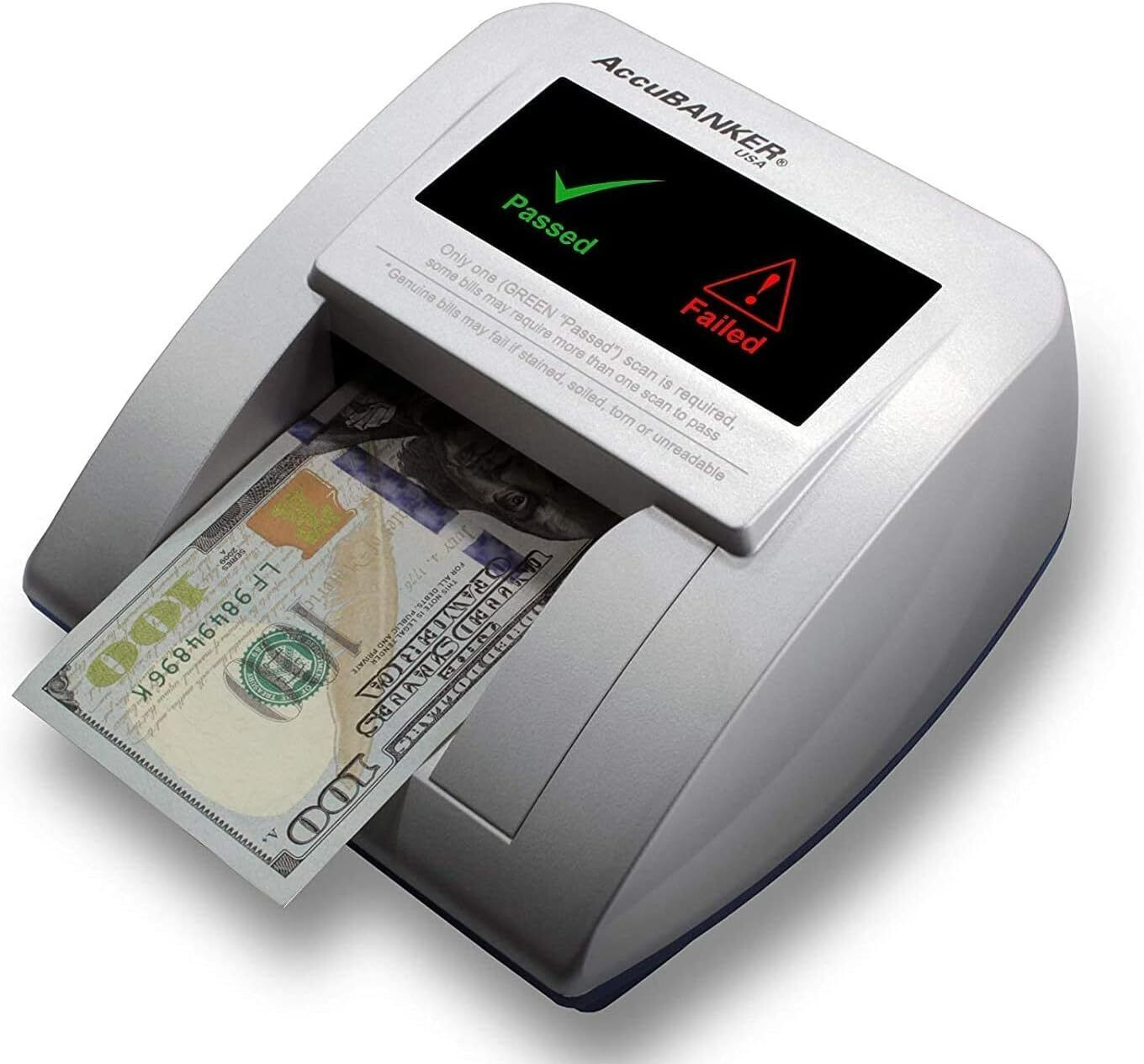 AccuBANKER D470 7-Point Counterfeit Bill Detector, Commercial Grade, UL Listed