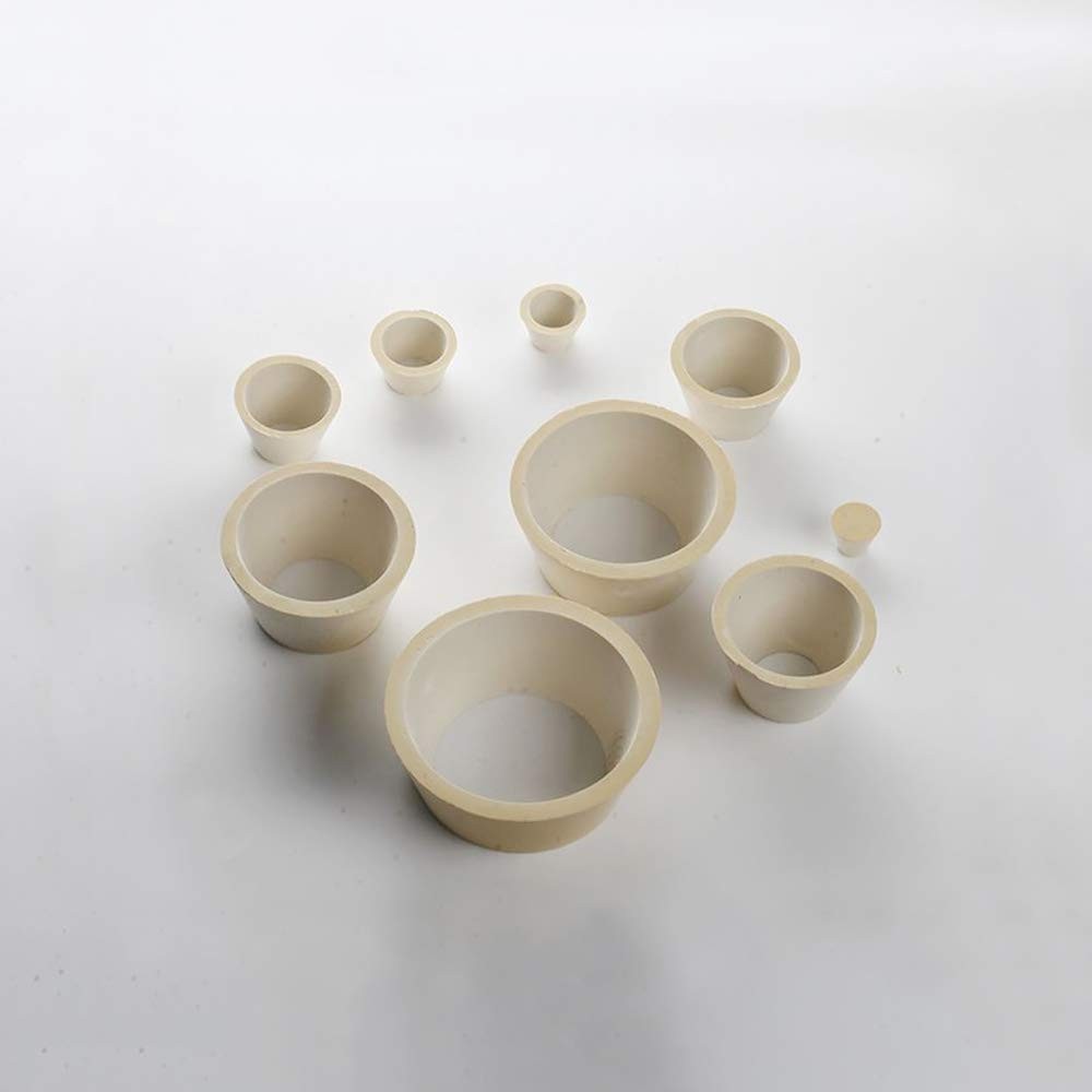LabZhang 9 Count Buchner Funnel Flask Adapter Set,Filter Cones White