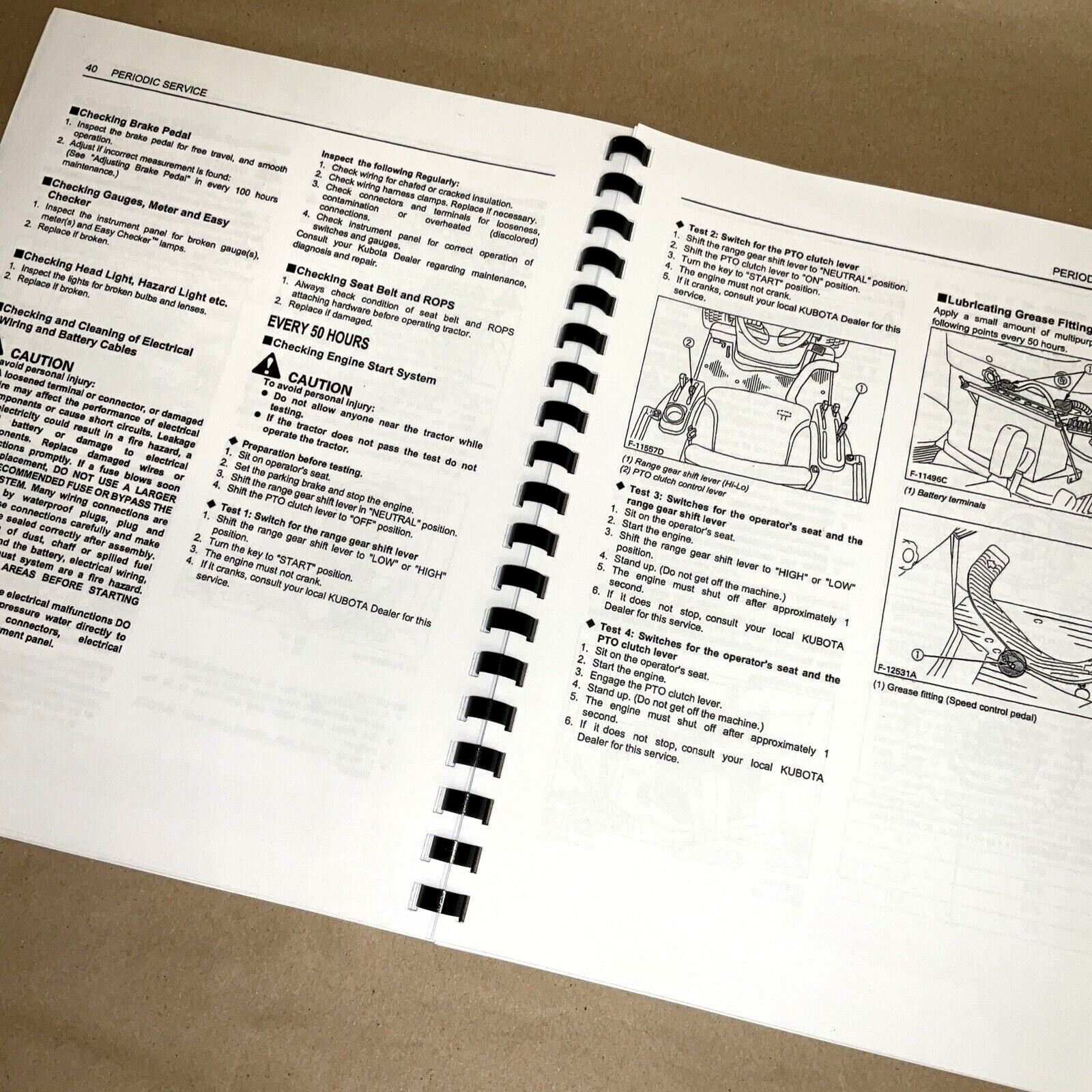 Operators Manual for Kubota BX1500 BX1800 BX2200 Tractor Owners Maintenance