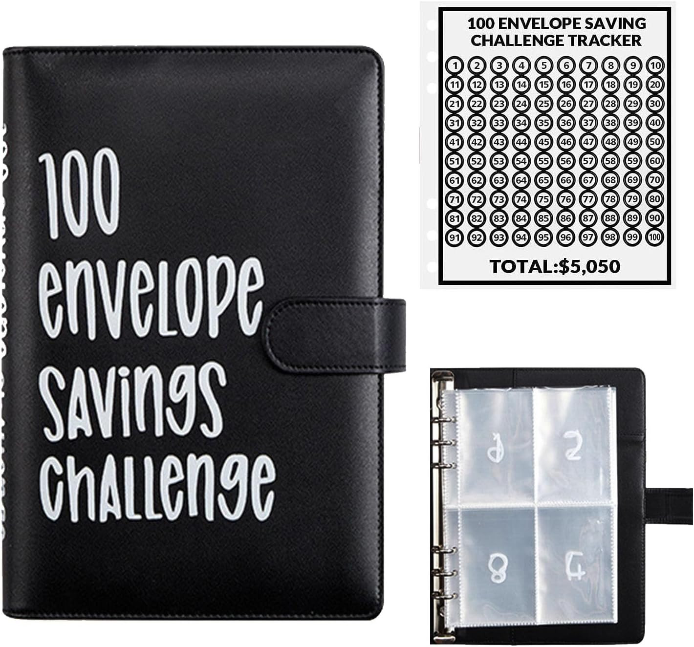 100 Envelopes Money Saving Challenge, 100 Envelope Challenge Binder, Easy and Fu