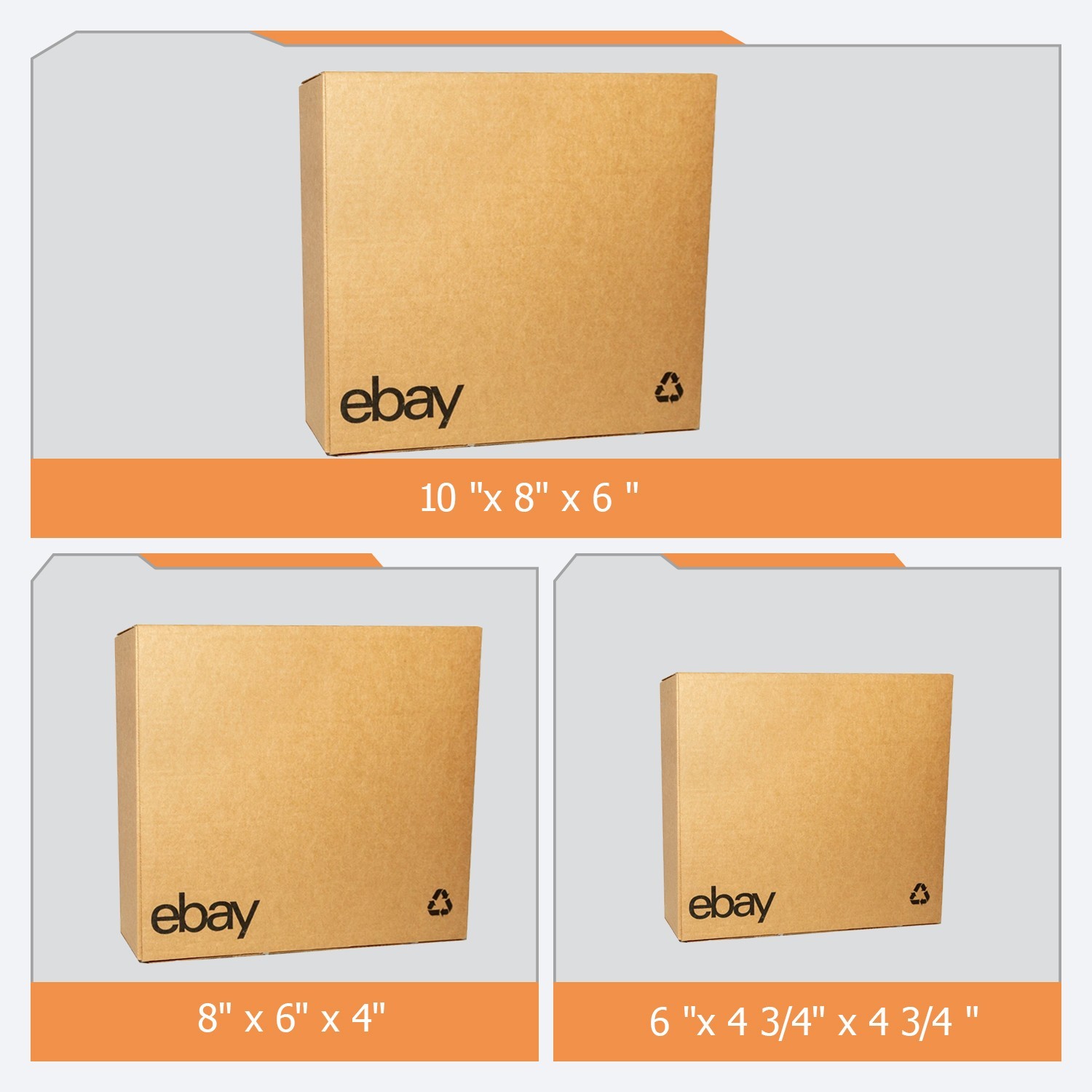 25-100pcs 12″x6″x6″ 8″x8″x8″ Shipping Packing corrugated cardboard boxes ebay UL