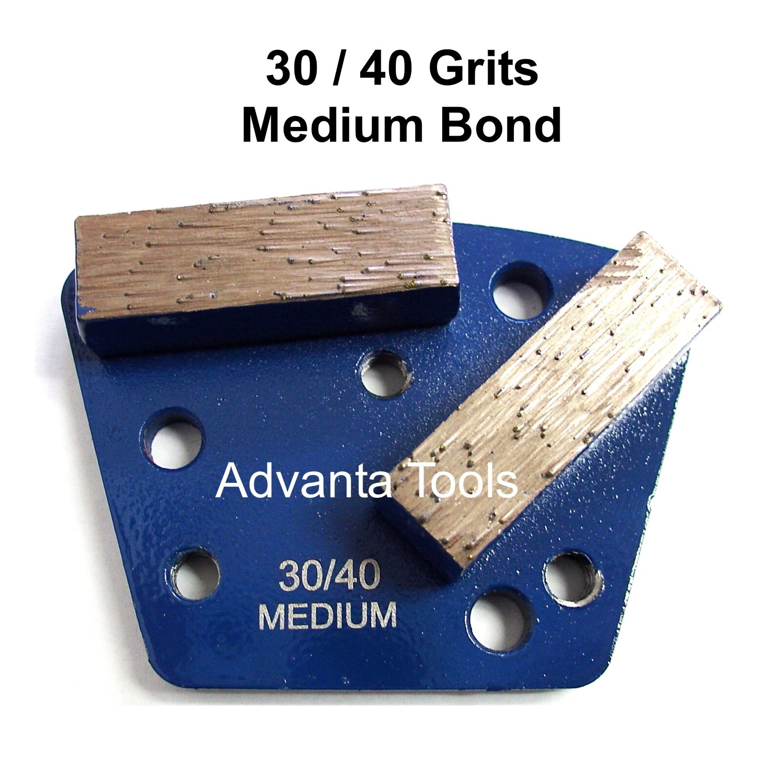 Trapezoid HTC Style Grinding Shoe / Disc / Plate – Medium Bond – 30/40 Grit
