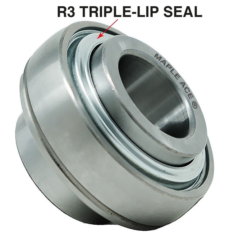 UC210-31 Insert Bearing 1-15/16″ Bore Spherical OD, R3 Seal Set Screws Lube Hole