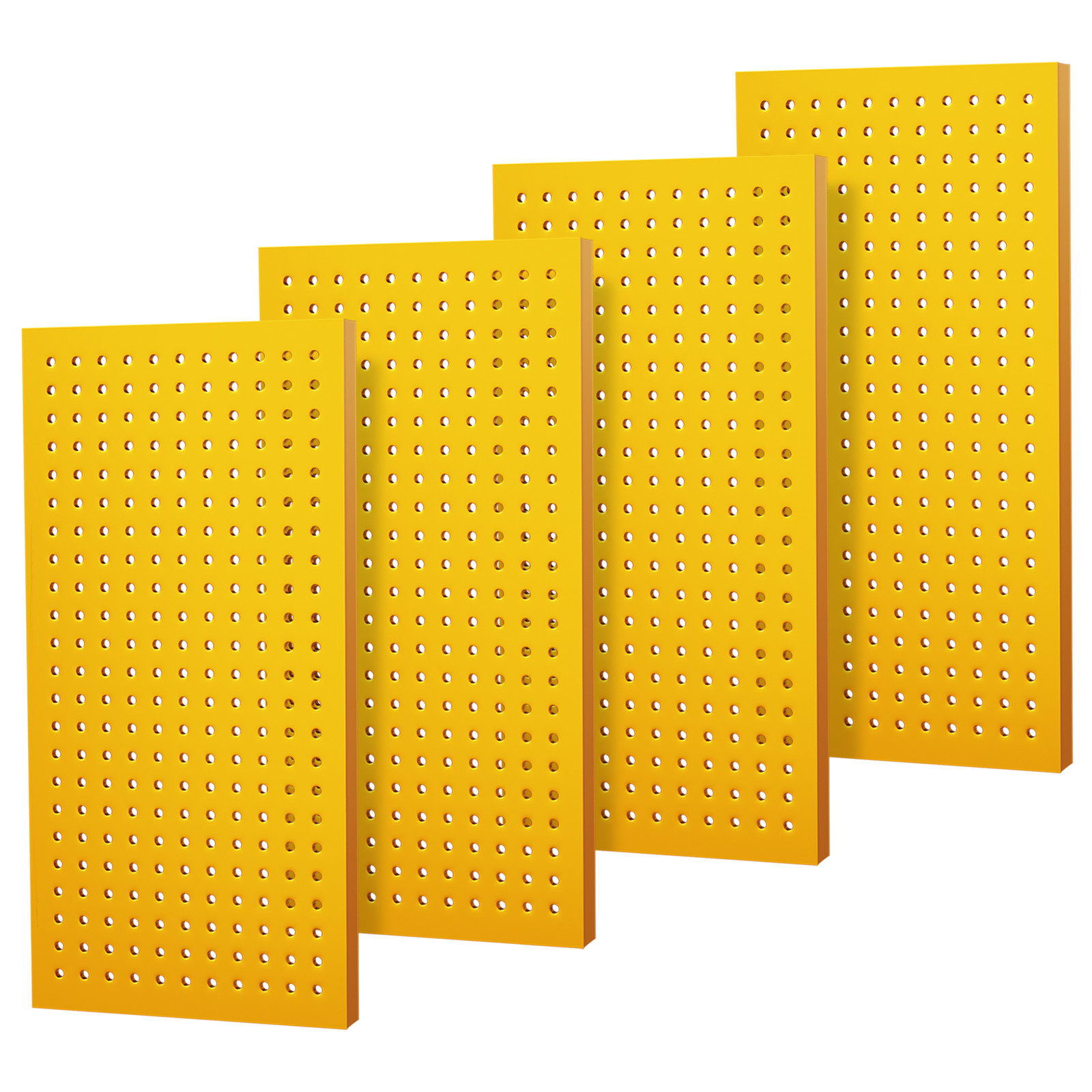 4 Pack 24″ x 12″ Metal Pegboard Panels Wall Organizer for Garage Tool Heavy Duty