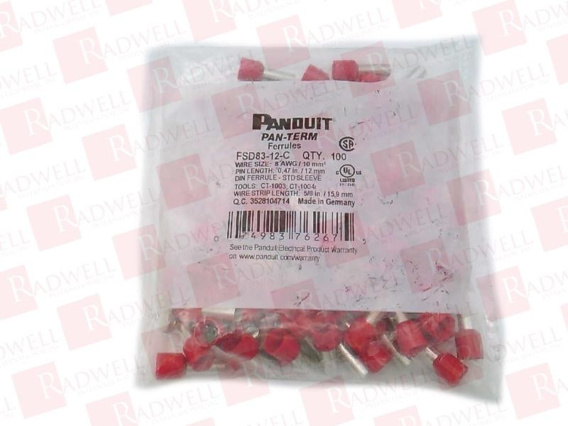 PANDUIT FSD83-12-C-BOX / FSD8312CBOX (NEW IN BOX)