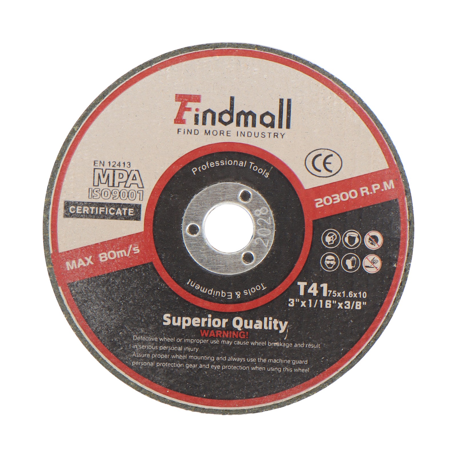 50 Pcs 3″x1/16″x3/8″ Metal & Stainless Steel Cutting Disc for Die Grinders