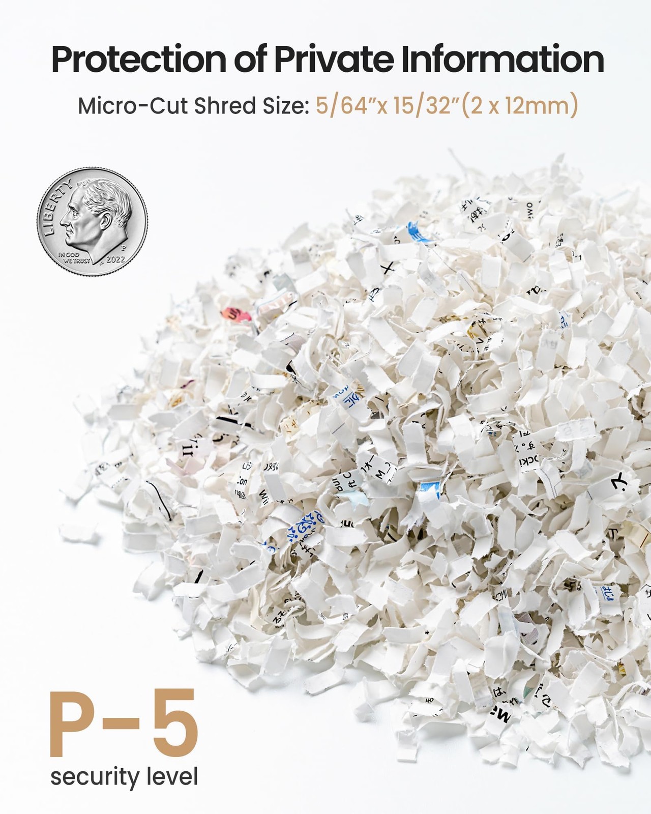 Locksworth 200-Sheet P-5 Micro-Cut Heavy-Duty Paper Shredder,