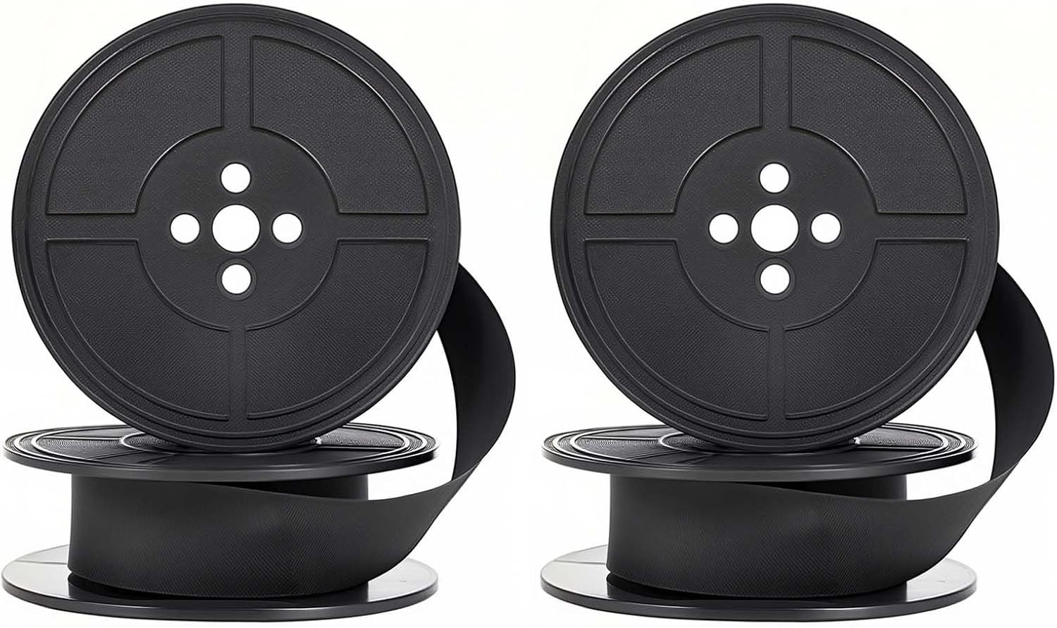 2 Pairs Typewriter Ribbon Black/Red for Smith Corona Royal Classic Universal