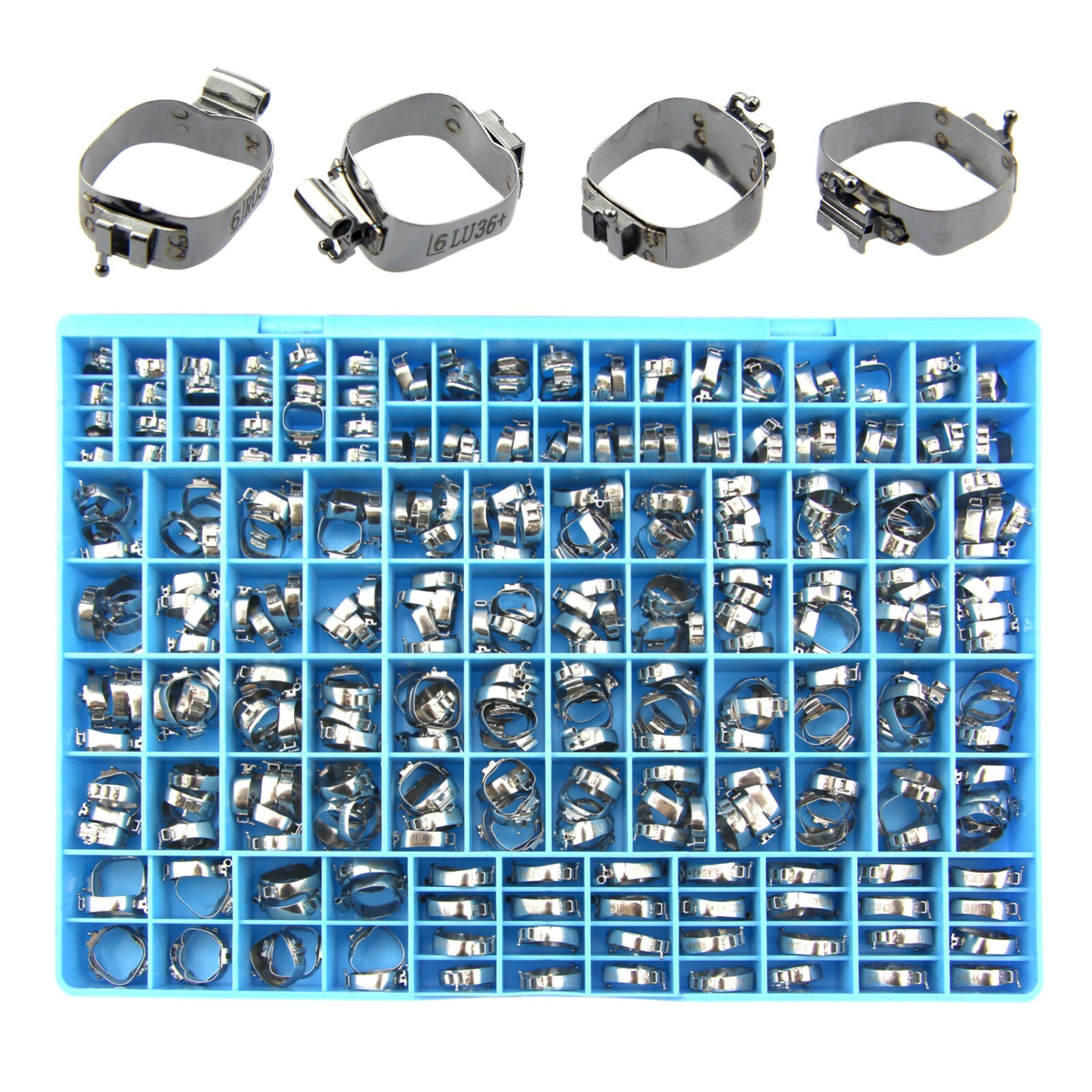 85 Sets Orthodontic Molar Band Prewelded Buccal Tube Lingual Sheath Roth MBT 3M