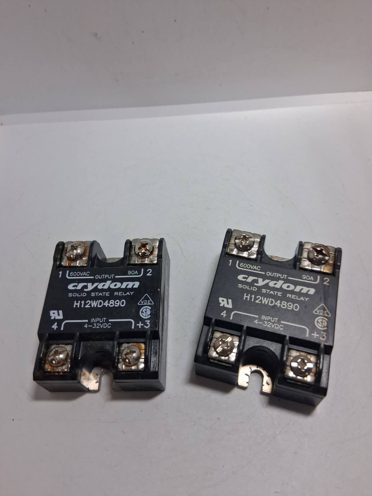 CRYDOM H12WD4890 SOLID STATE RELAY 600VAC 90A (LOT OF 2)