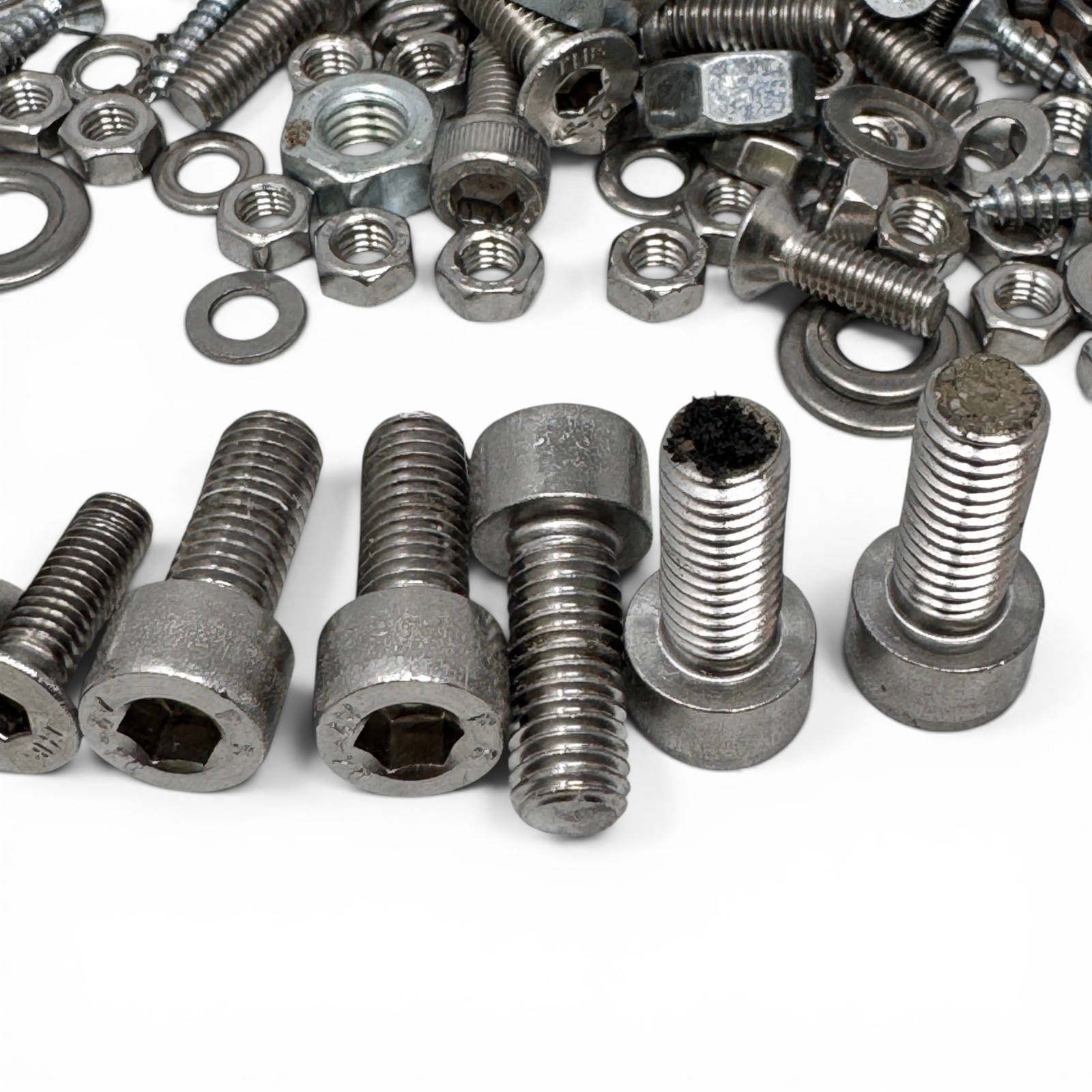 Stainless Steel Fastener Assortment Bolts Nuts Washers Hardware Kit Mixed Lot